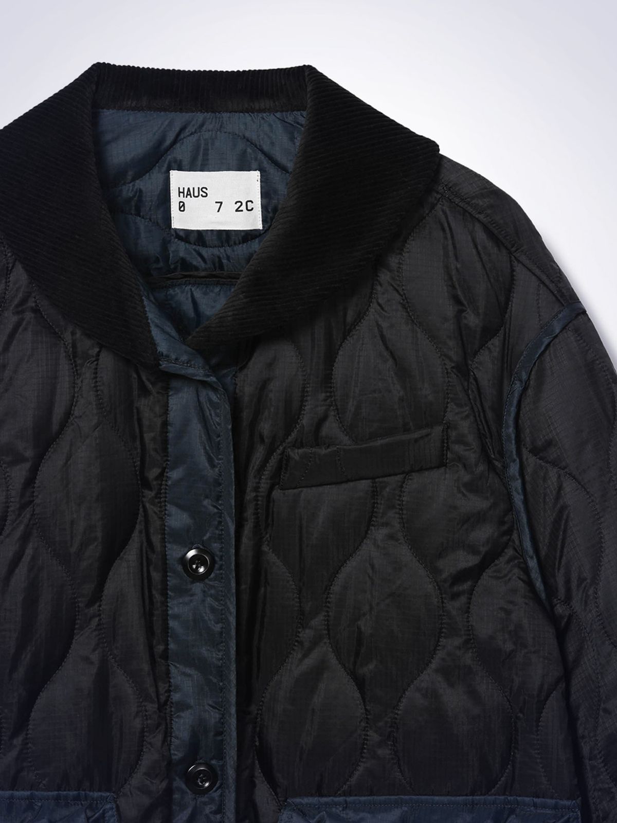 하우스공칠이씨(HAUS072C) ABODE QUILTING JACKET BLACK