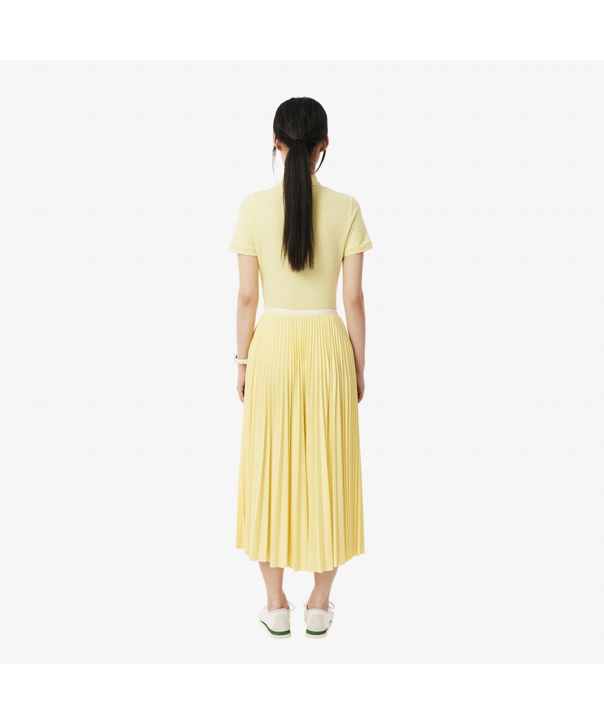 라코스테(LACOSTE) 여성 에센셜 롱 플리츠 스커트 JF1402-55G 107