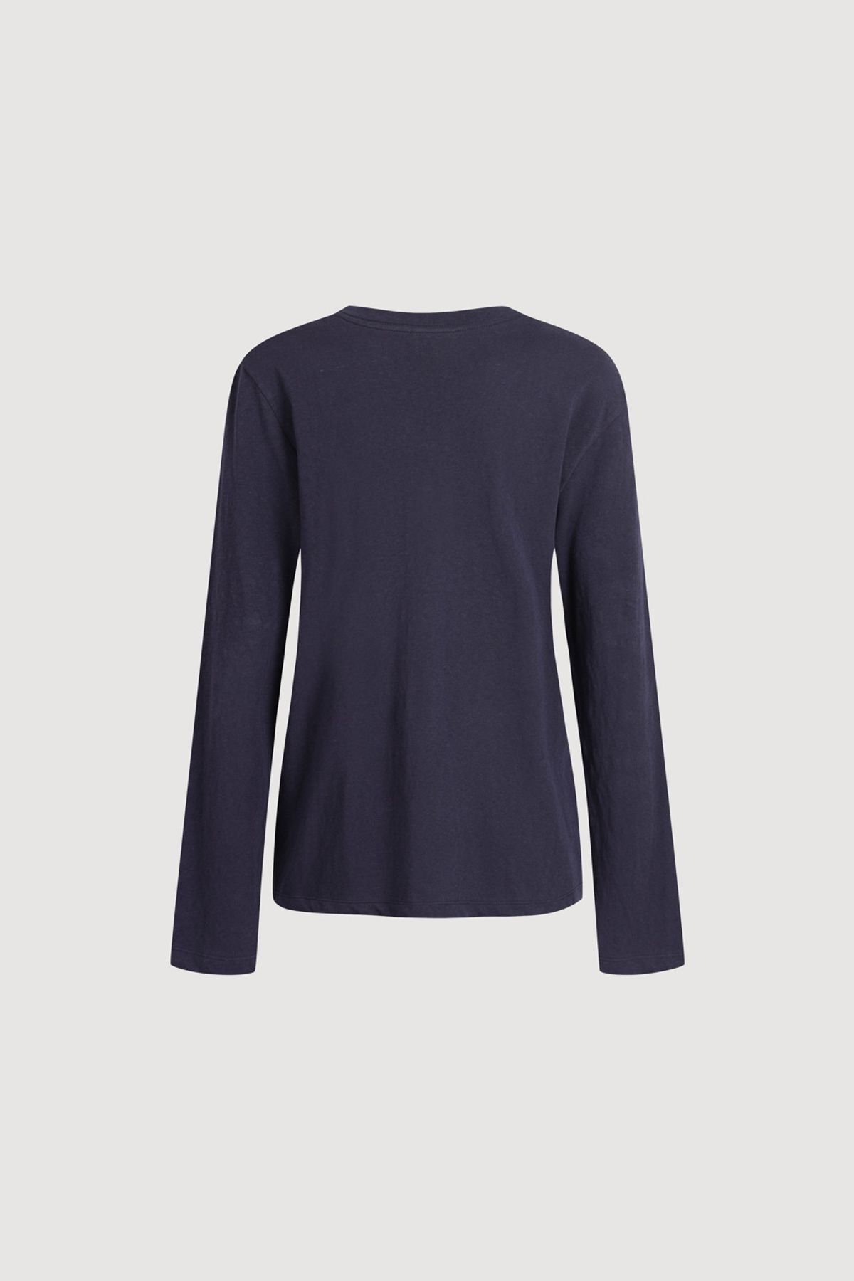 럭키슈에뜨(LUCKY CHOUETTE) Print Point Basic Fit Long Sleeve T-shirt (dark navy) LFTAA25140NYD