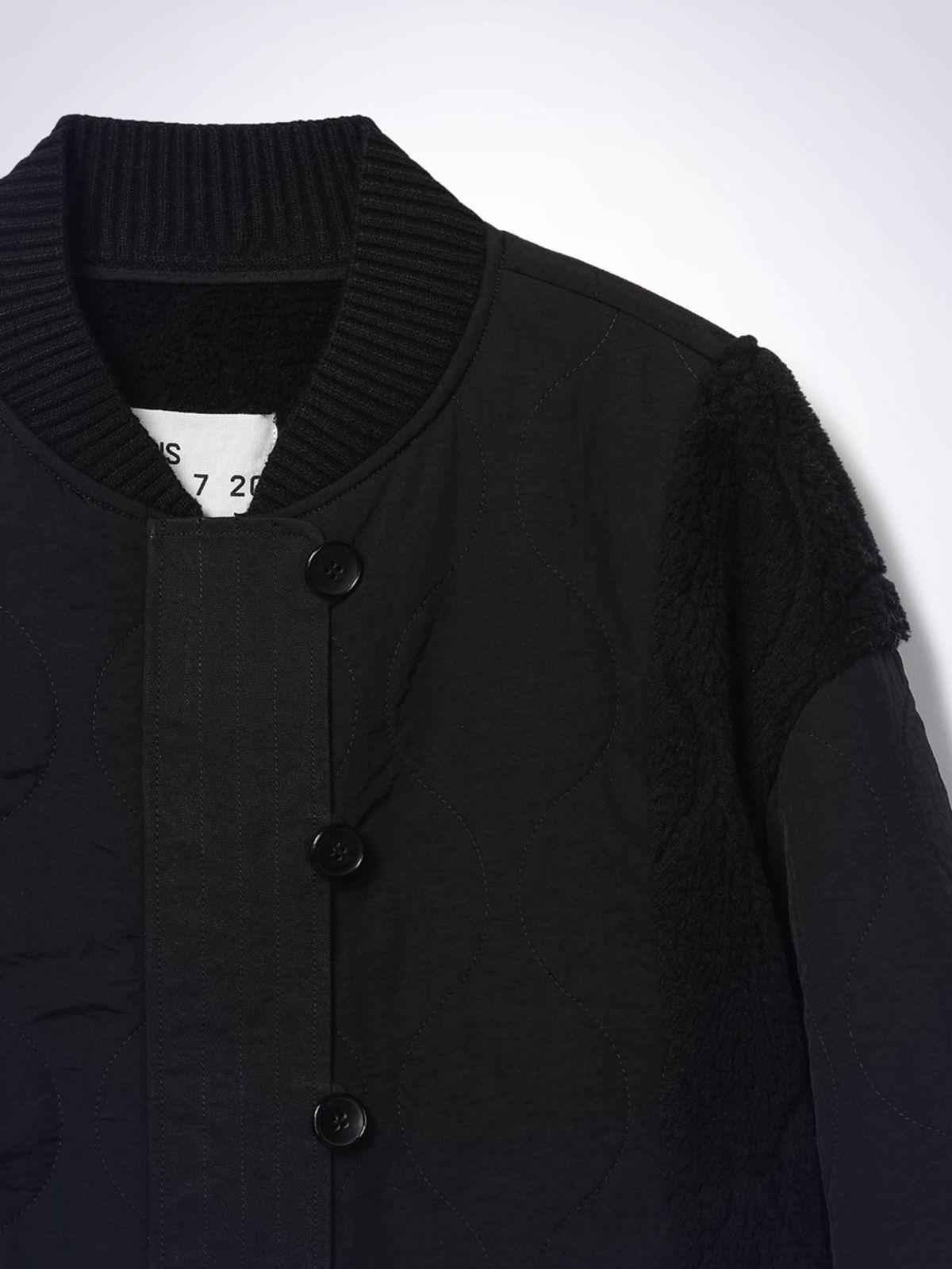 하우스공칠이씨(HAUS072C) FOSSIL FLEECE JACKET BLACK