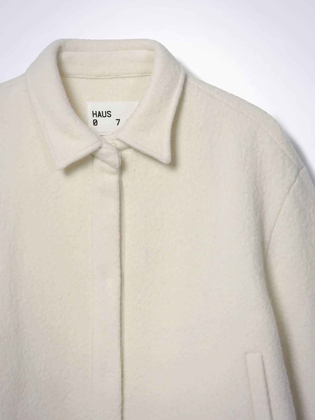 하우스공칠이씨(HAUS072C) MIU WOOL JACKET IVORY