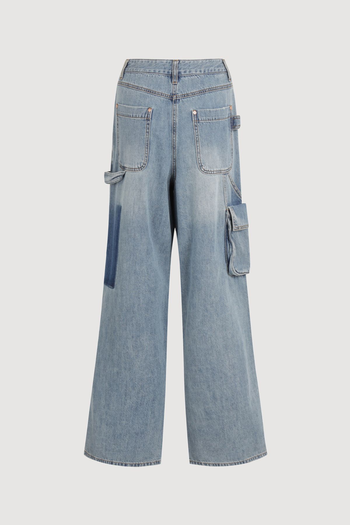 럭키슈에뜨(LUCKY CHOUETTE) Out Pocket Denim Pants (blue) LFPDA25190BUX