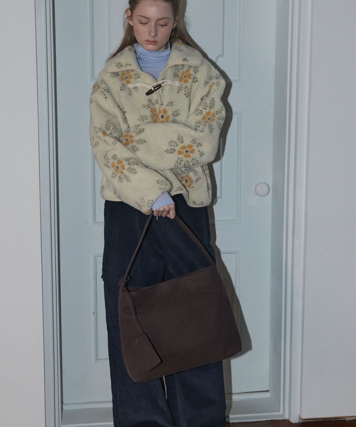 아노에틱(ANOETIC) ANC WEAVING MESH BAG_SUEDE BROWN