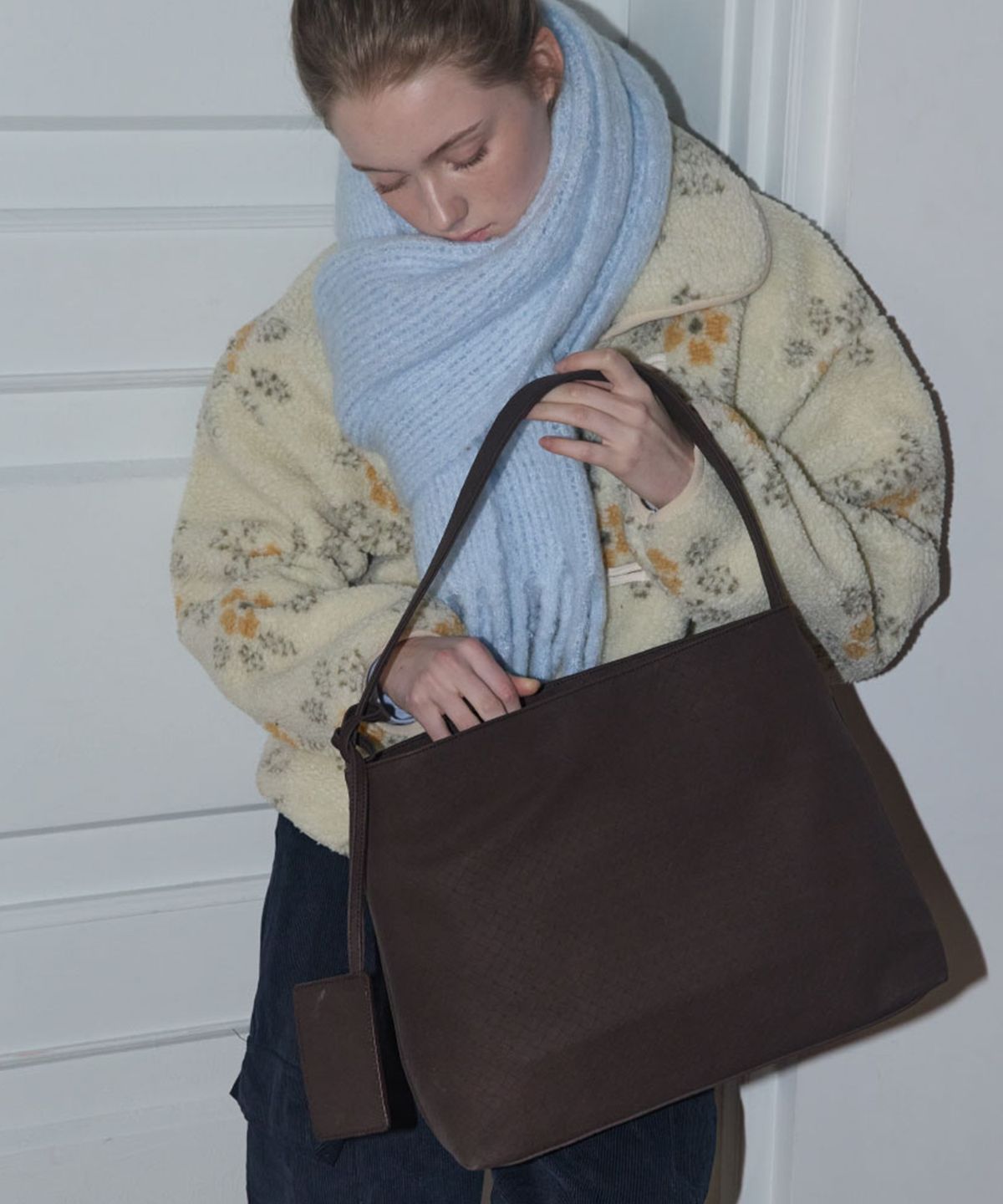 아노에틱(ANOETIC) ANC WEAVING MESH BAG_SUEDE BROWN