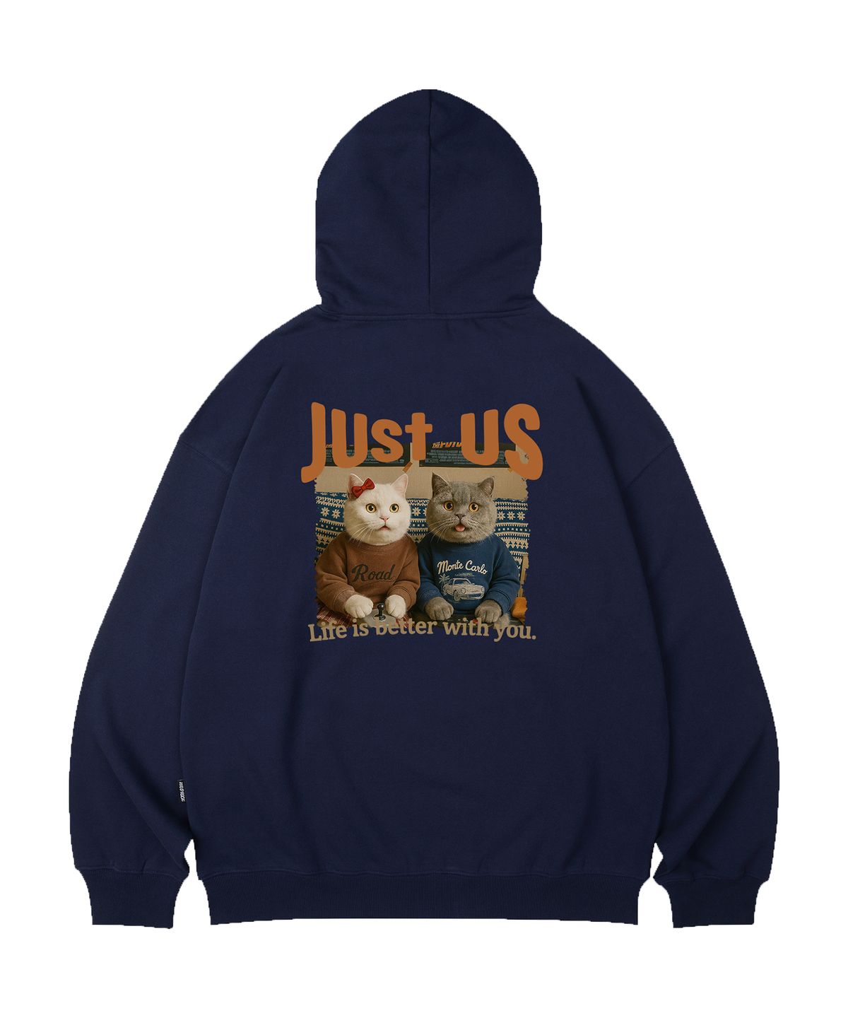 와일드락(WILDROCK) Just Us Cat 오버핏 후드_10 COL
