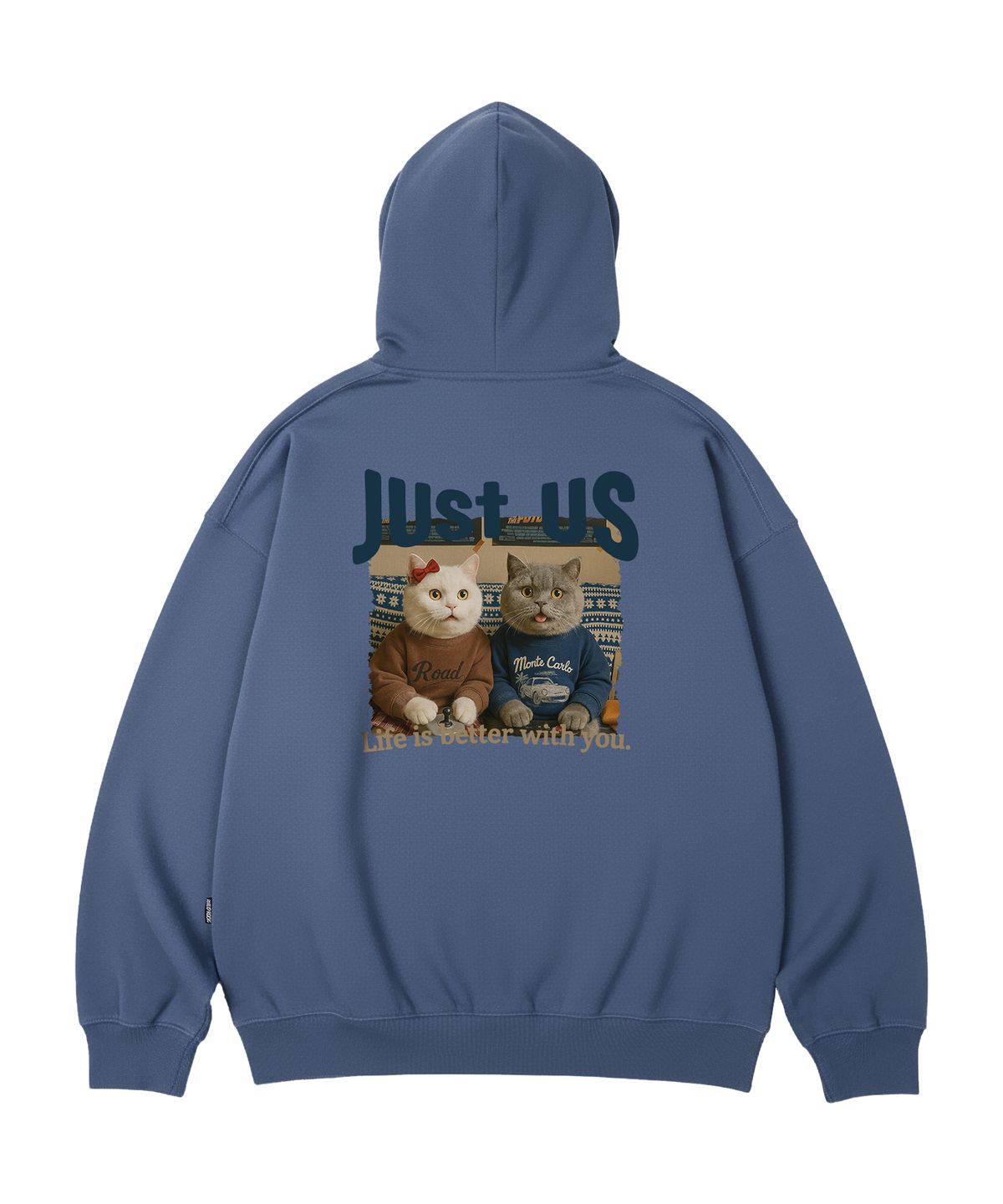 와일드락(WILDROCK) Just Us Cat 오버핏 후드_10 COL