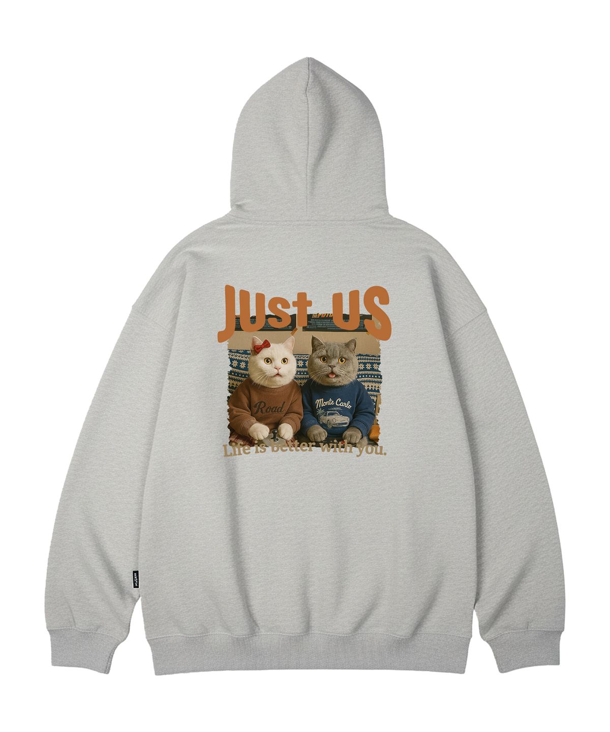 와일드락(WILDROCK) Just Us Cat 오버핏 후드_10 COL