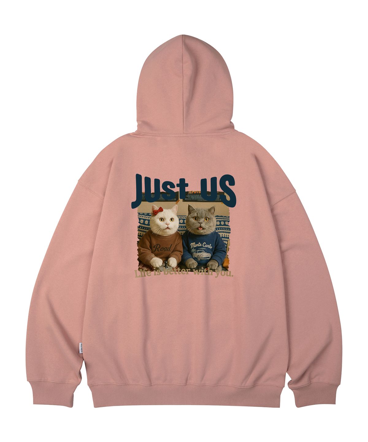 와일드락(WILDROCK) Just Us Cat 오버핏 후드_10 COL