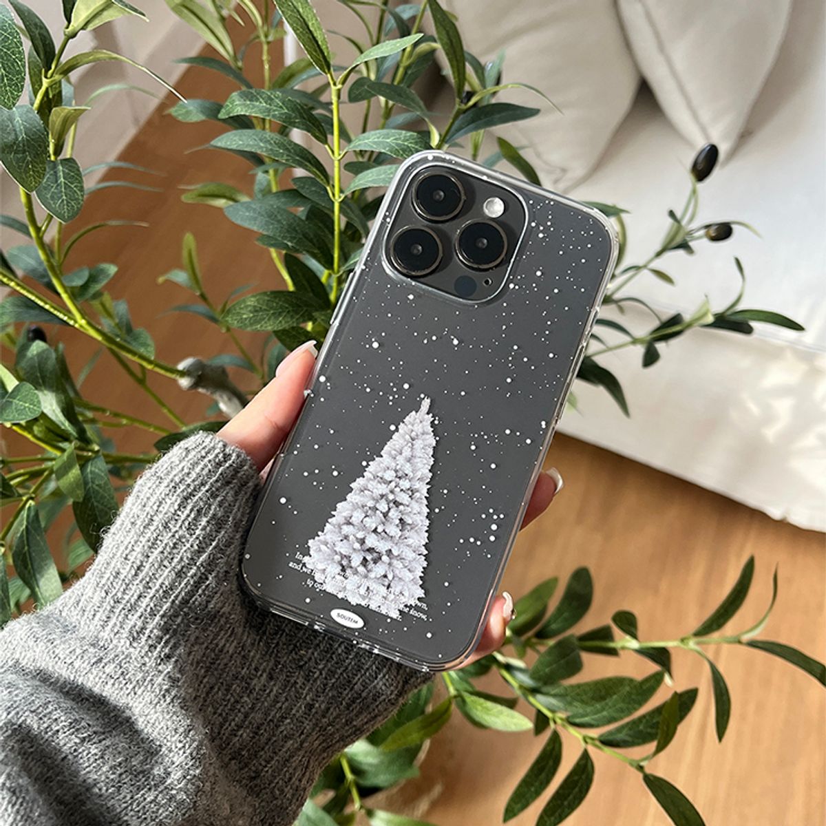 소유템(SOUTEM) Snow Tree Phone Case_Clear