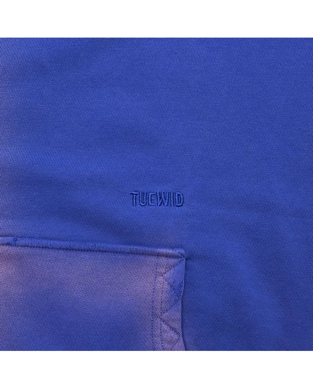 투위드(TUEWID) Tuewid classic embroidery zip-up in blueberry blue