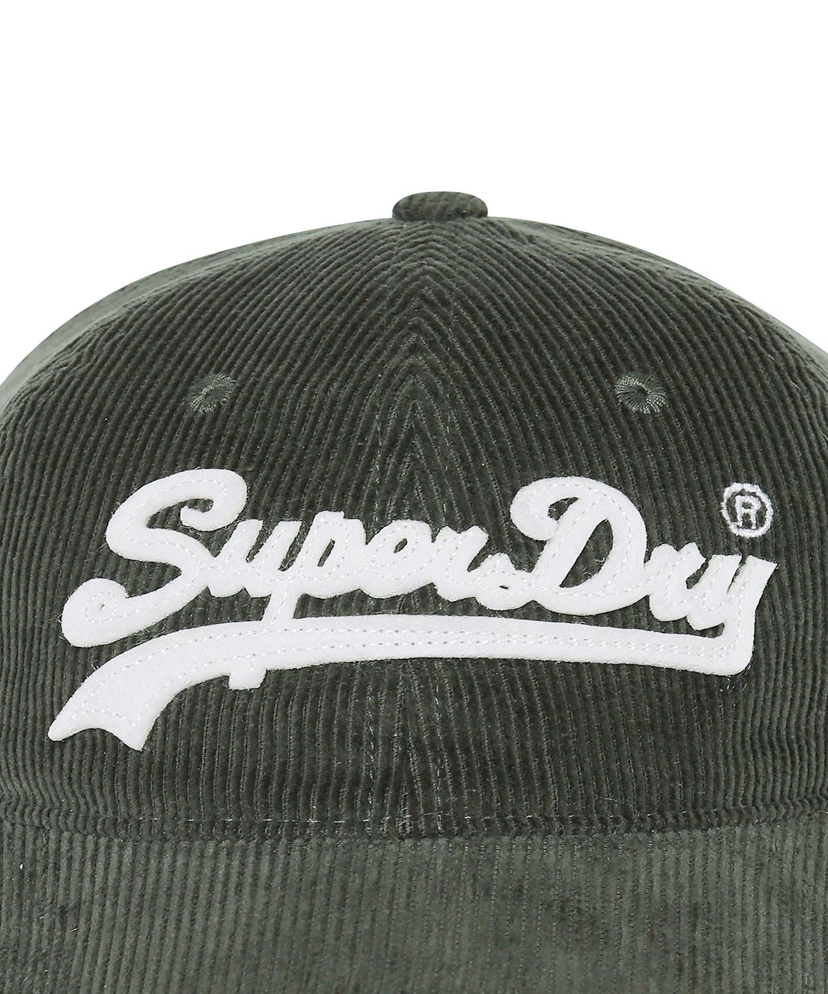 슈퍼드라이(SUPERDRY) 펠트 코듀로이 볼캡 카키