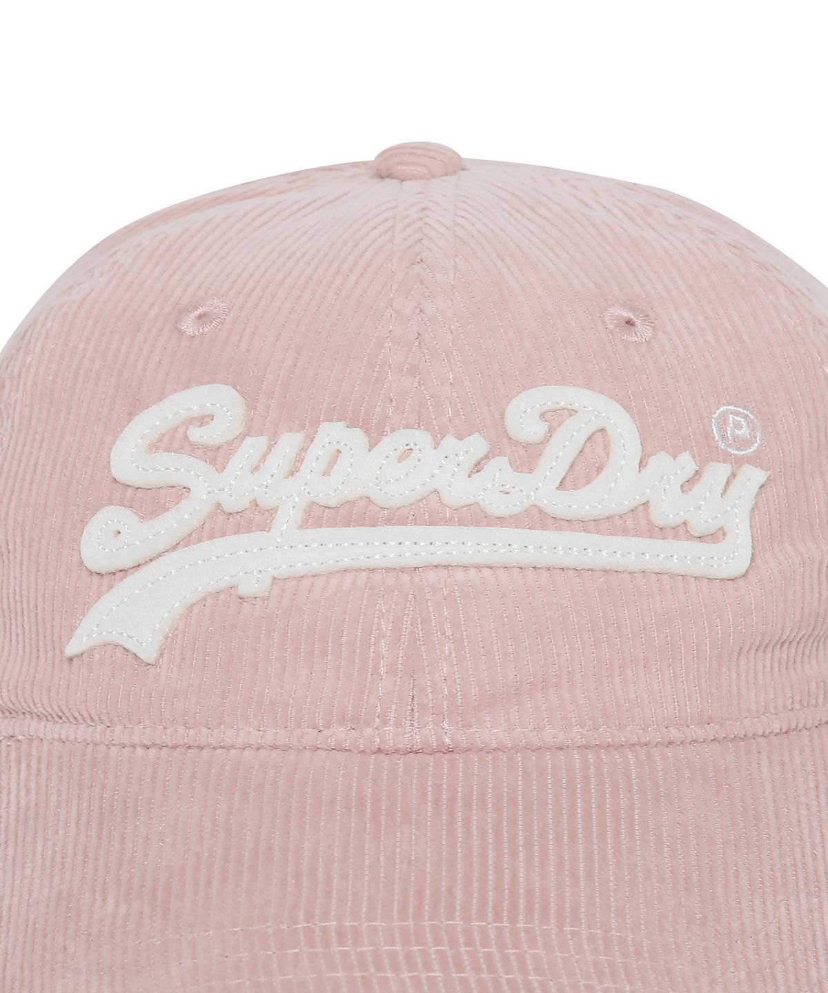 슈퍼드라이(SUPERDRY) 펠트 코듀로이 볼캡 핑크