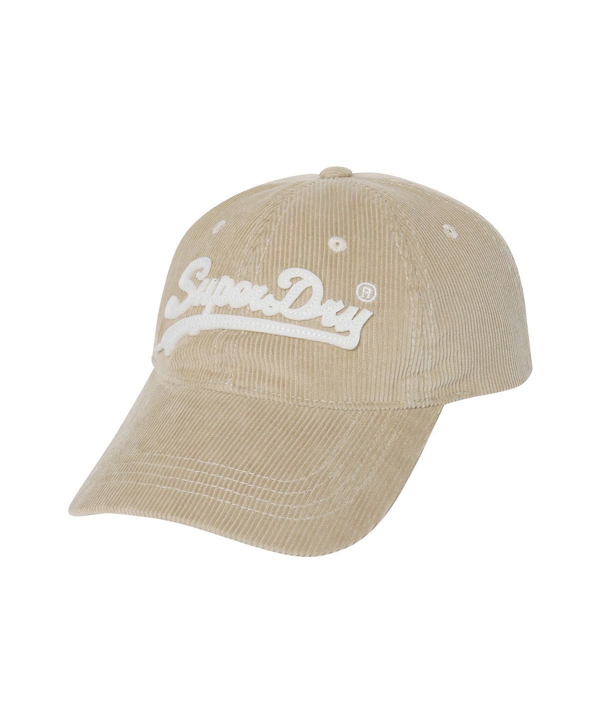 슈퍼드라이(SUPERDRY) 펠트 코듀로이 볼캡 베이지