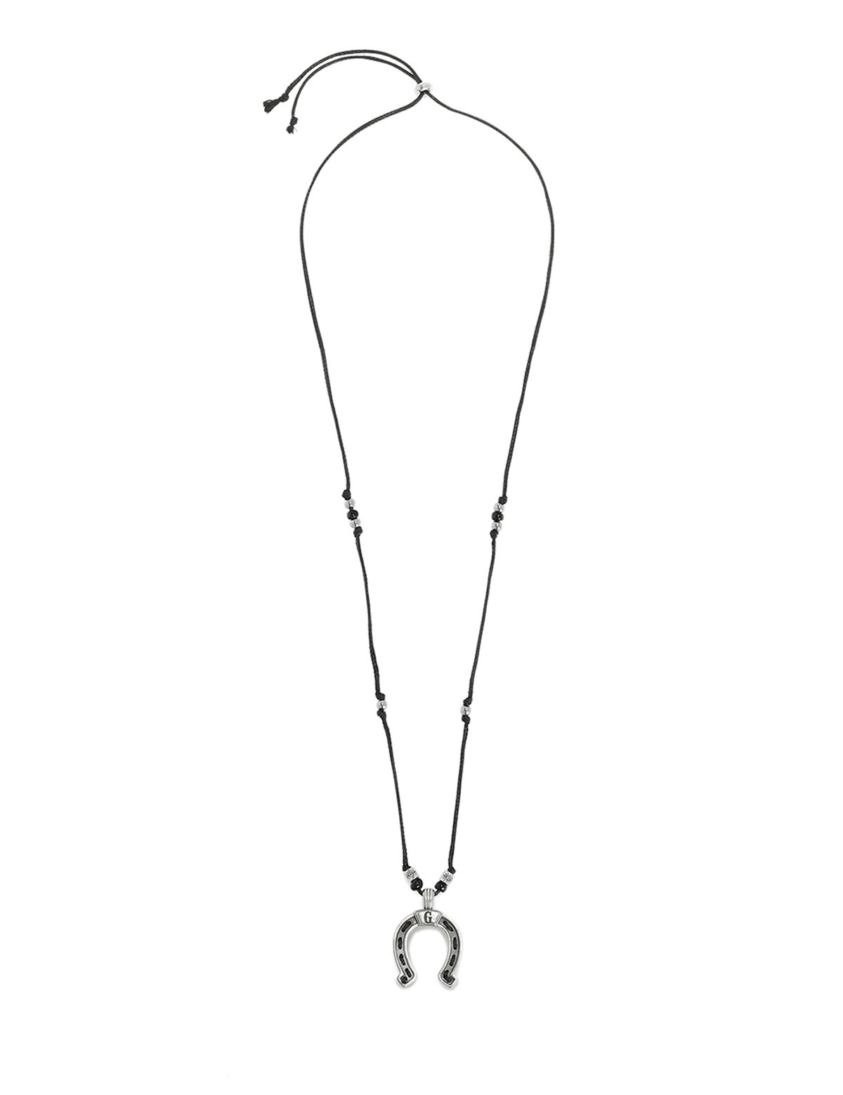 유네(YUNE) Horseshoe Initial Necklace_[Silver925]