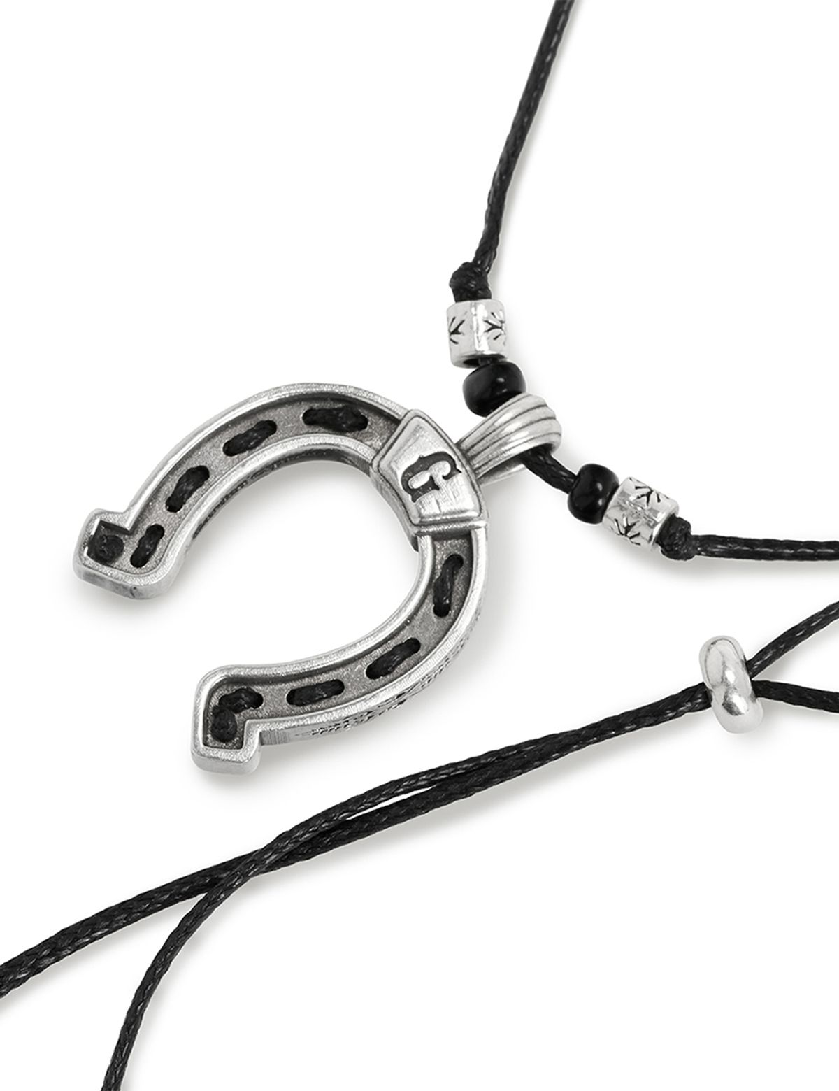 유네(YUNE) Horseshoe Initial Necklace_[Silver925]