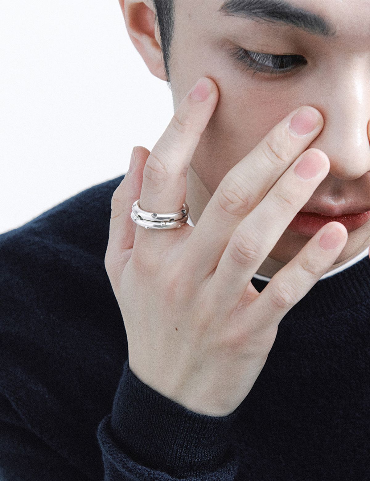 유네(YUNE) Bumpy Dot Ring_[Silver925]