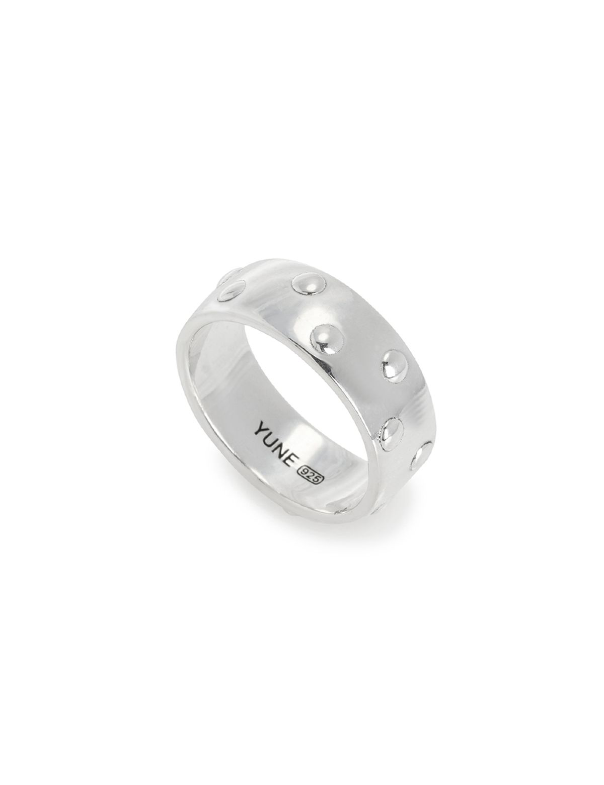 유네(YUNE) Embossed Dot Ring_[Silver925]
