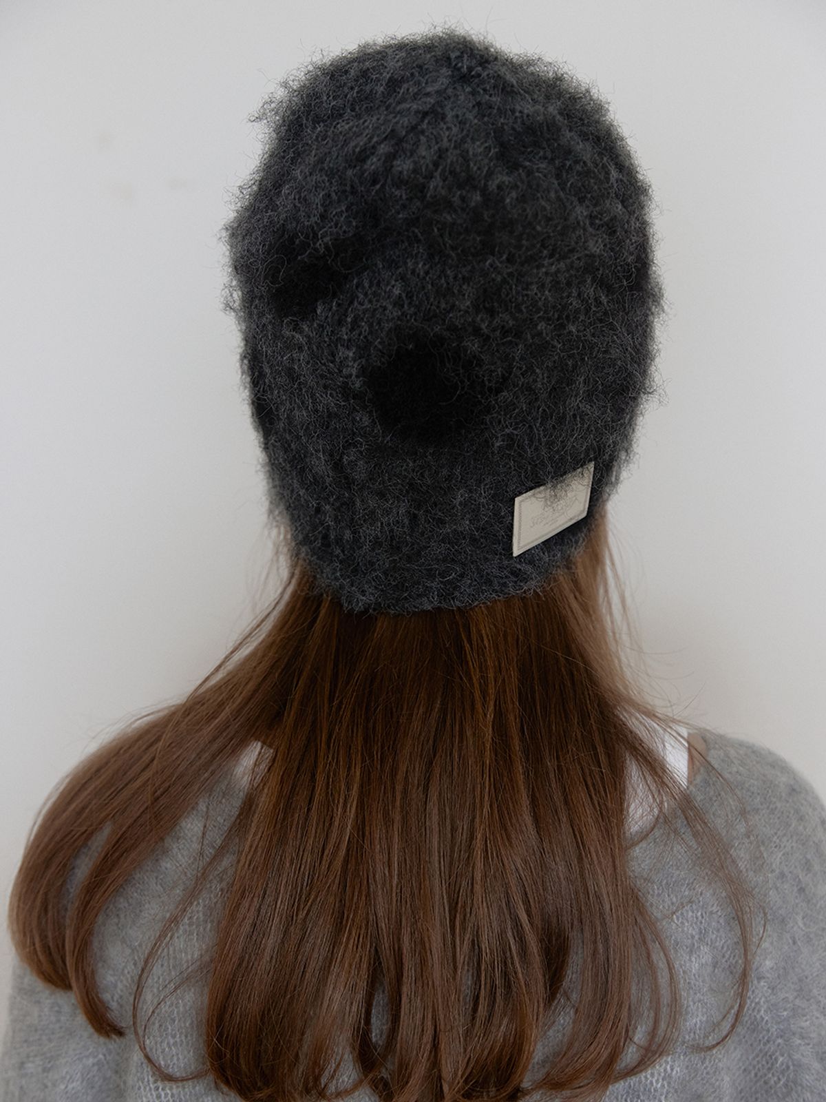 아수라(ASURA) DOT BLUSH BEANIE (GREY)