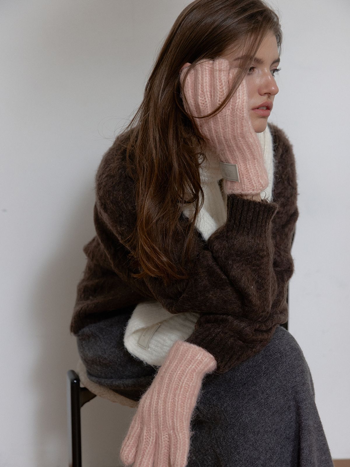 아수라(ASURA) MUTED LABEL GLOVES (PINK)