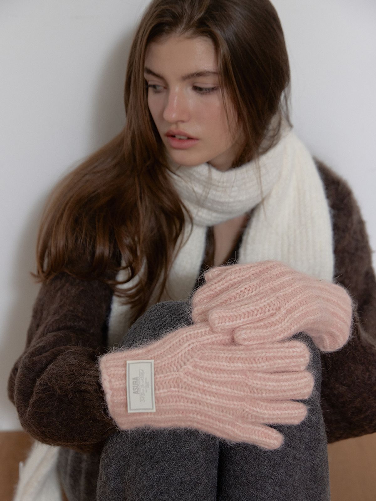 아수라(ASURA) MUTED LABEL GLOVES (PINK)