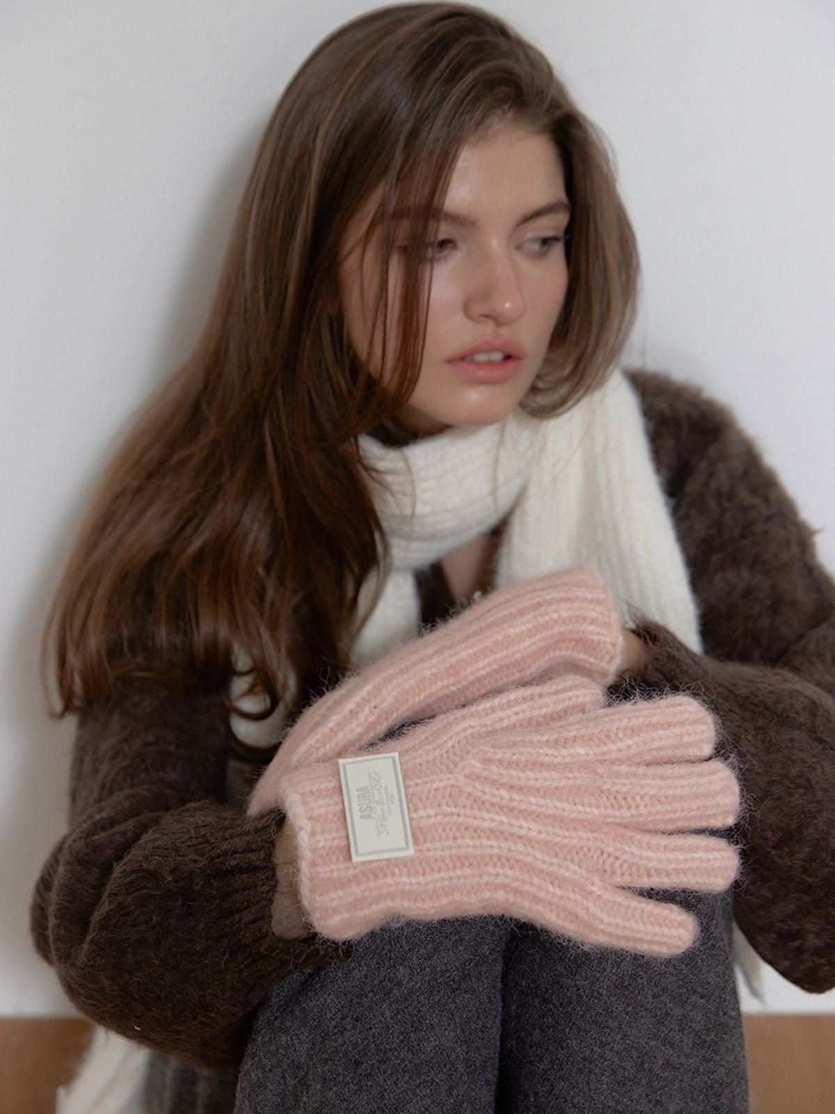 아수라(ASURA) MUTED LABEL GLOVES (PINK)