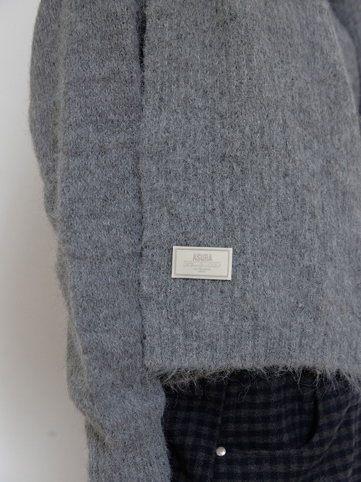 아수라(ASURA) WOOL KNIT MUFFLER (GREY)