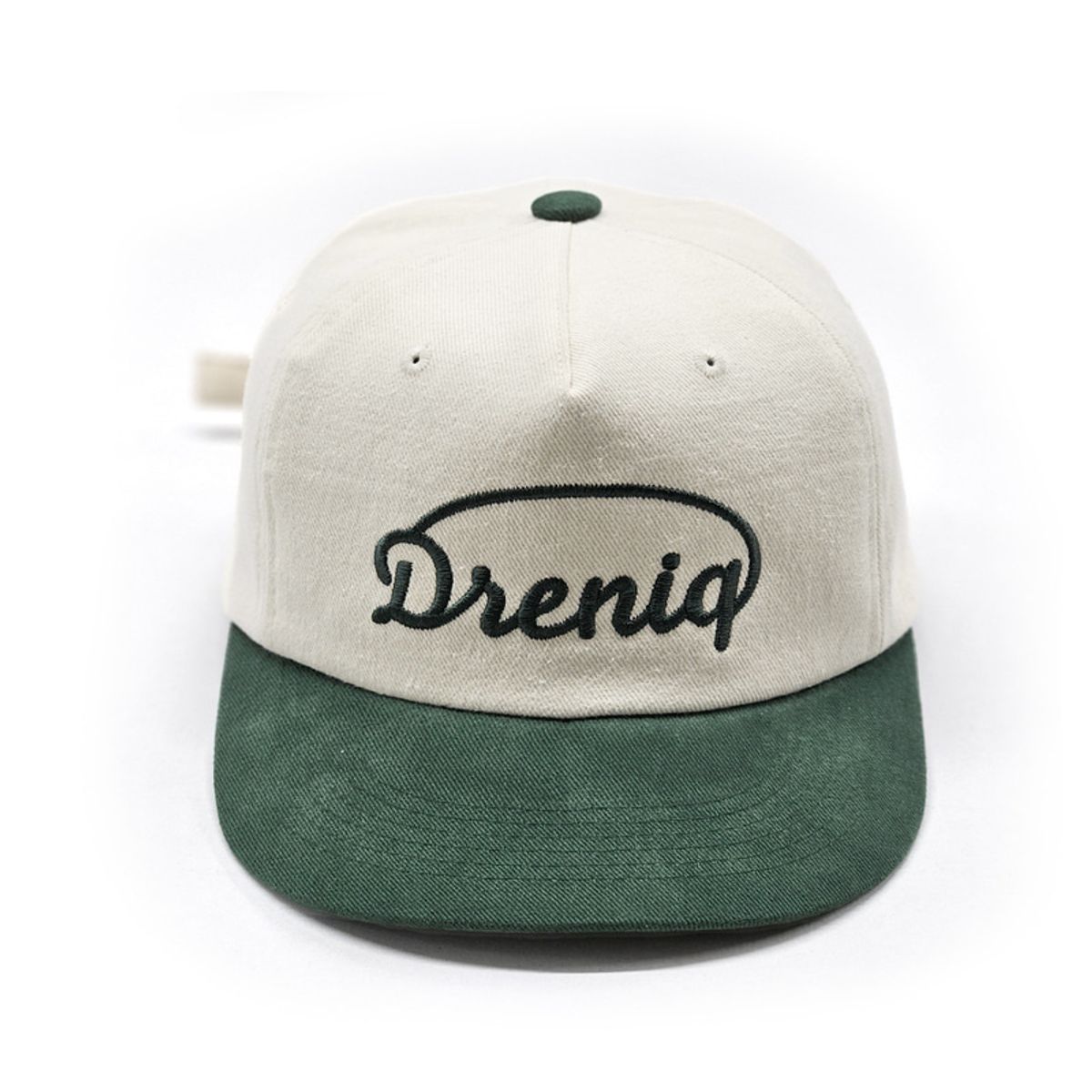 드리니끄(DRENIQ) 피치 투톤 플랫캡 아이보리