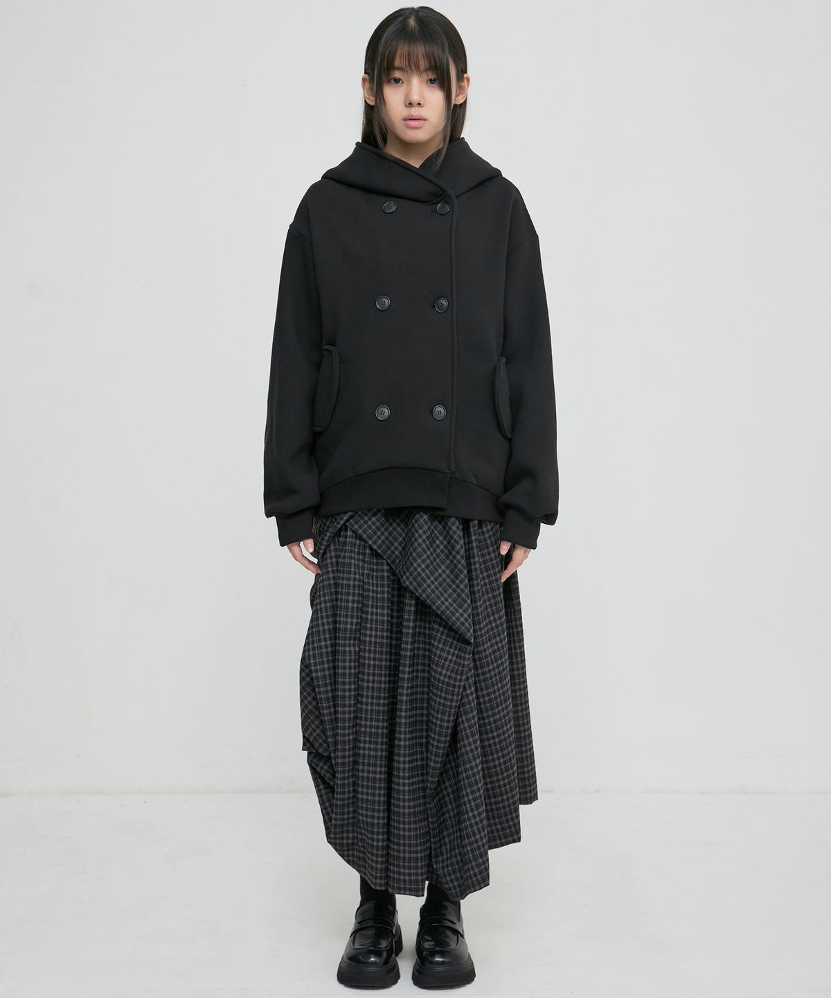 플레어업(FLAREUP) Double Hoodie (FL-101_Black)