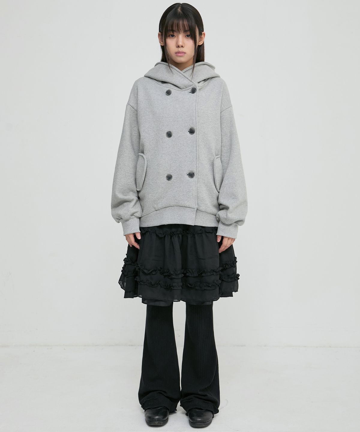 플레어업(FLAREUP) Double Hoodie (FL-101_Gray)