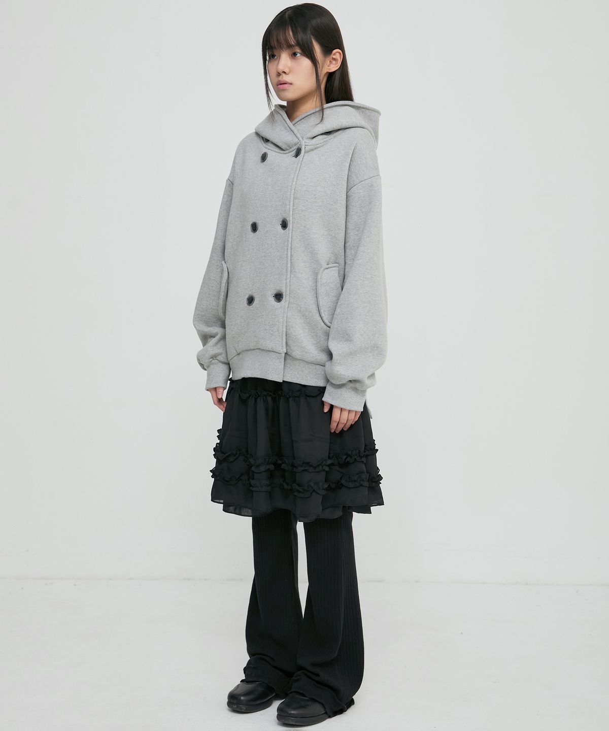 플레어업(FLAREUP) Double Hoodie (FL-101_Gray)