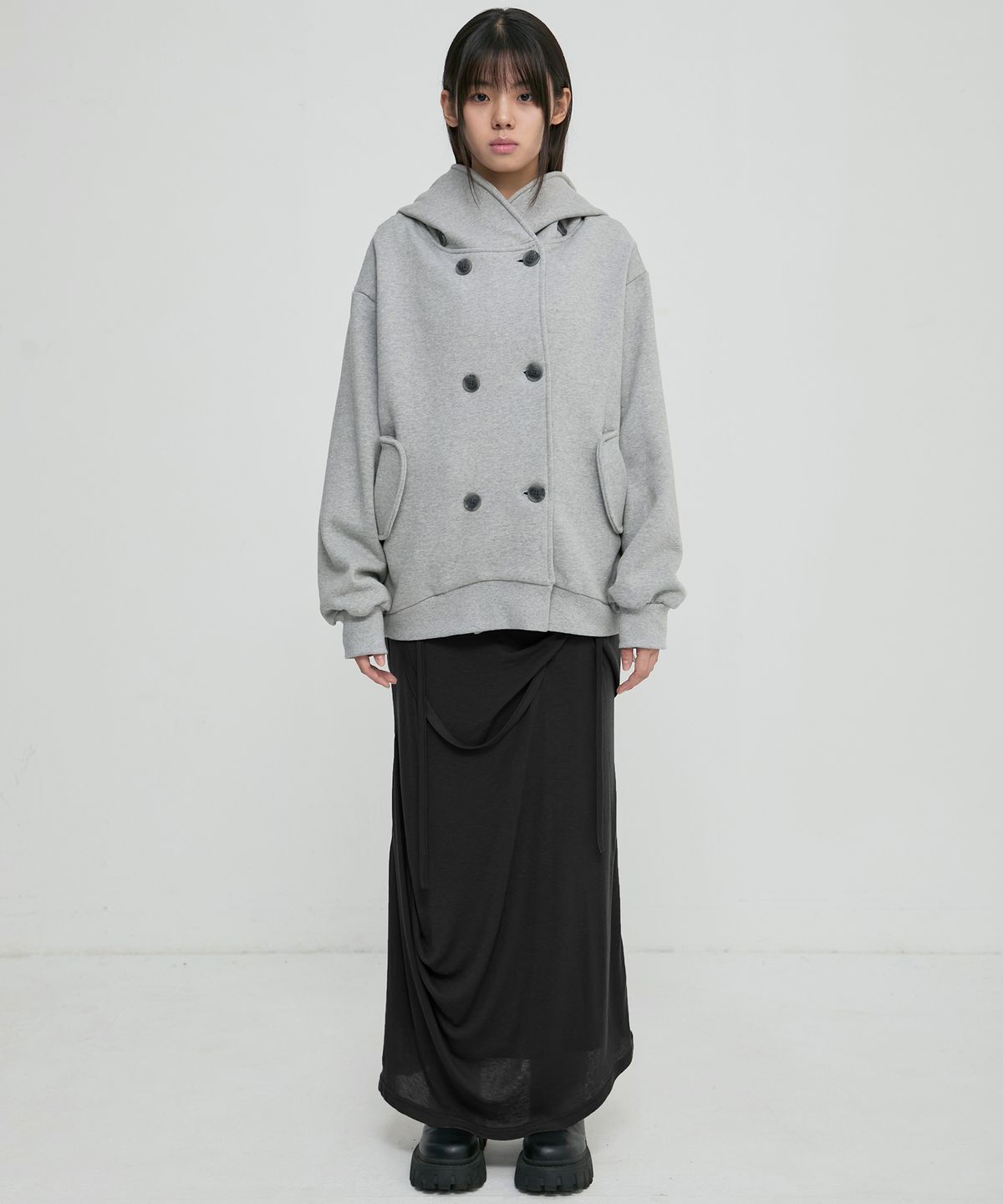 플레어업(FLAREUP) Double Hoodie (FL-101_Gray)