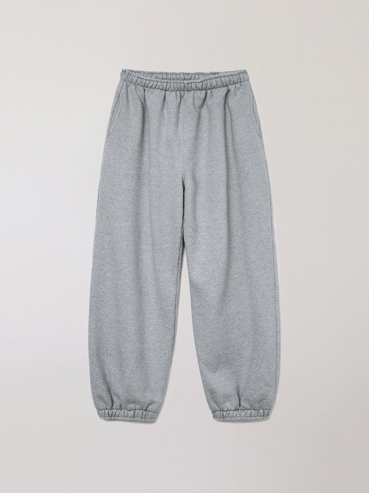플라비즘(PLAVISM) Washed Relaxed Sweatpants - Heather Grey