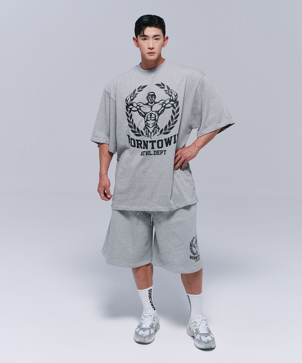 본투윈(BORN TO WIN) NEW RAISEBORN HALF PANTS LONG VER (3 COLOR)