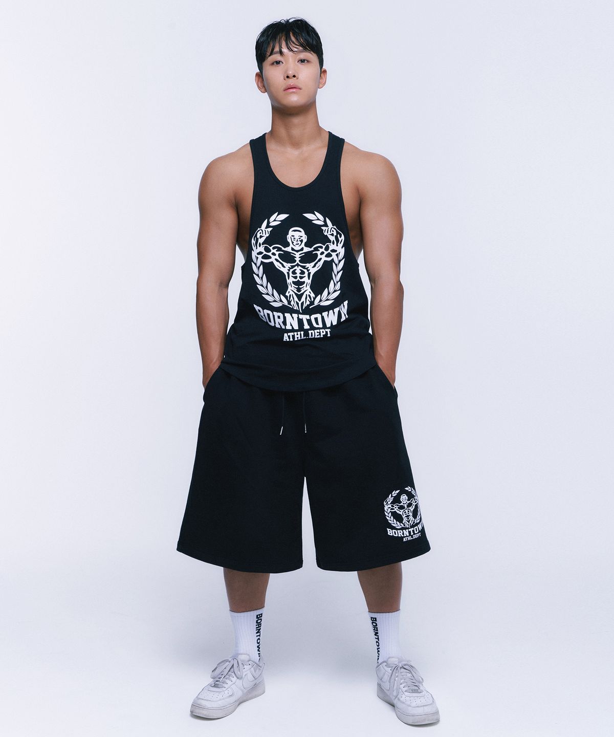 본투윈(BORN TO WIN) NEW RAISEBORN HALF PANTS LONG VER (3 COLOR)