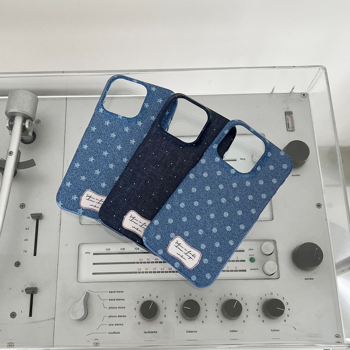 소유템(SOUTEM) Denim pattern Phone Case_Hard