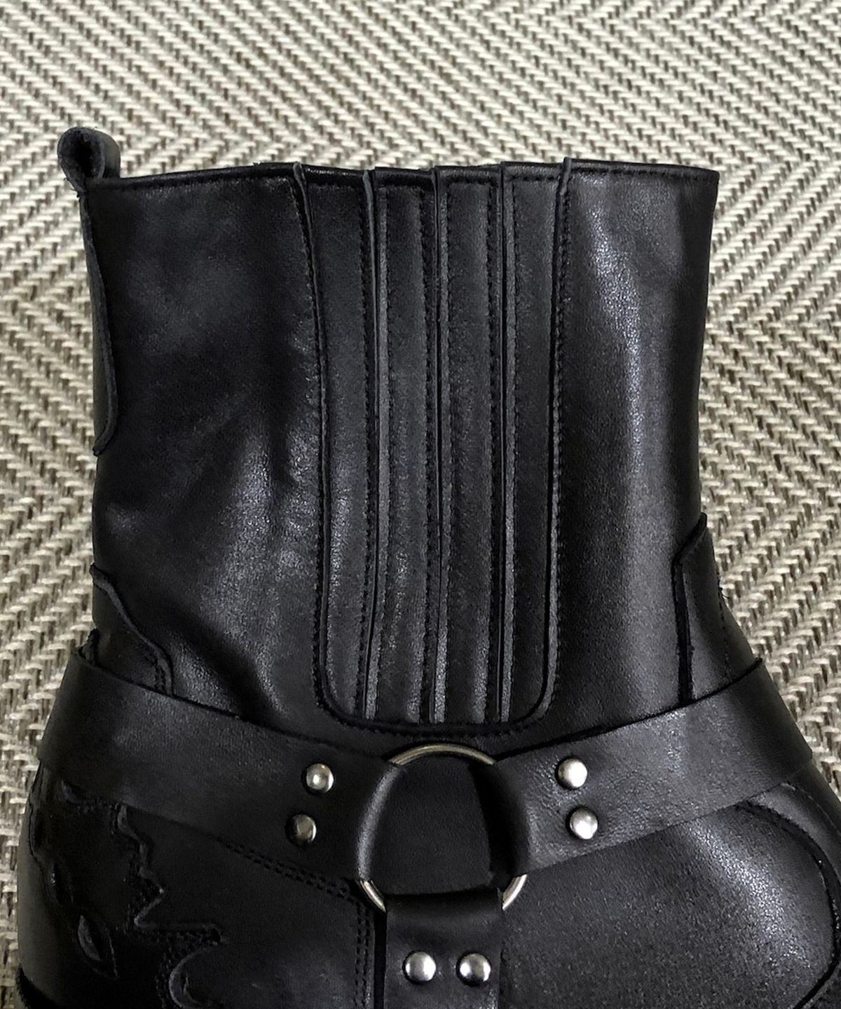조앤슈(JOENSHOE) 카덴차 로랑 웨스턴 부츠 밍크탄블랙