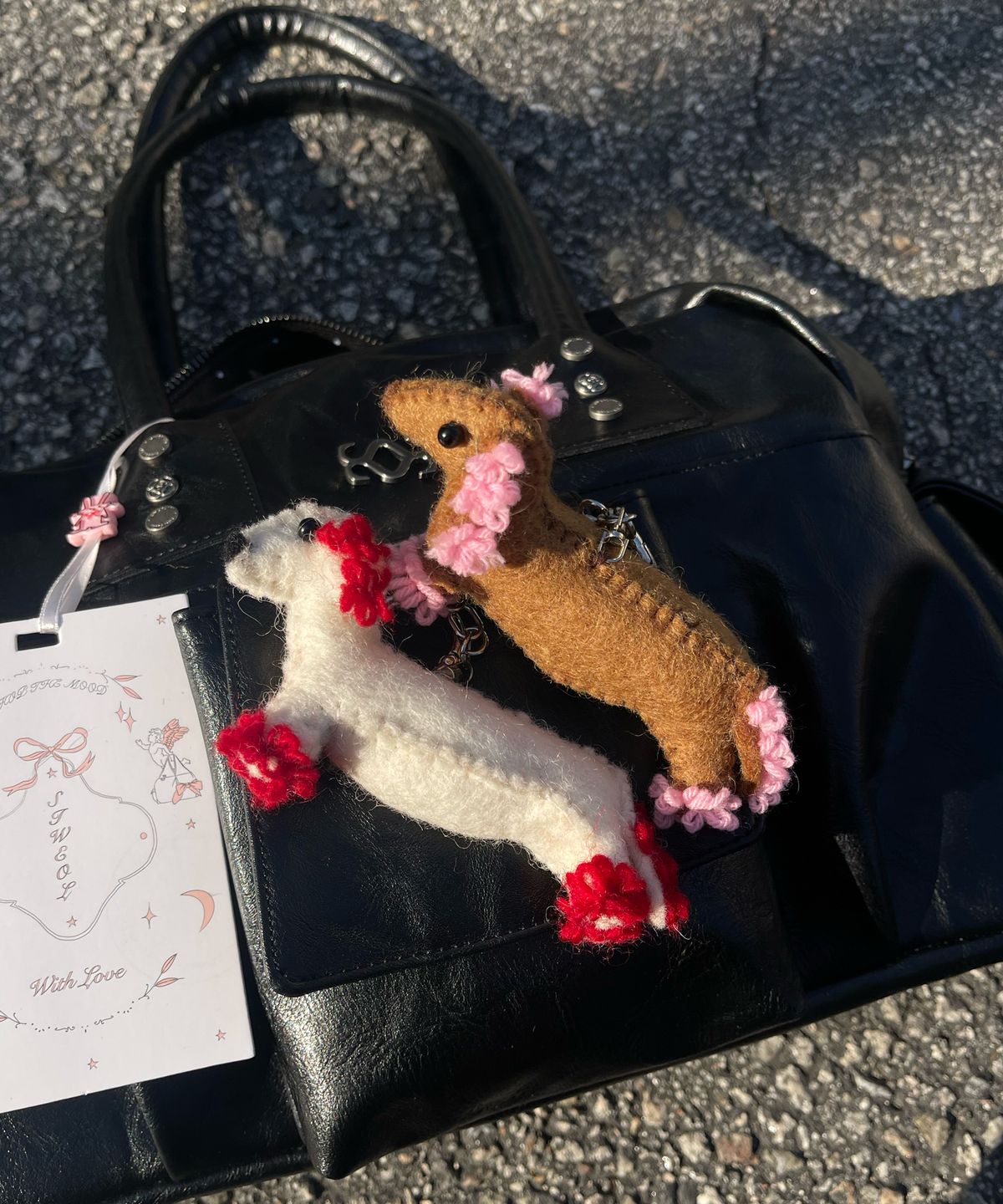 시월107(SIWL107) Worry Keyring (Ivory)