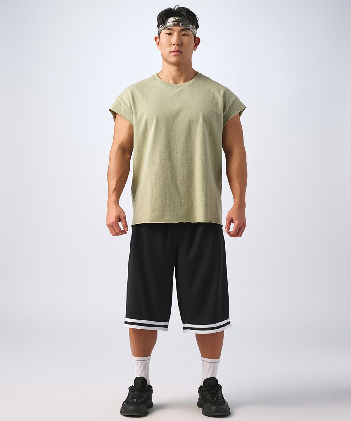 무신사 스탠다드 스포츠(MUSINSA STANDARD SPORTS) 코튼 루즈핏 캡슬리브리스 (4color)