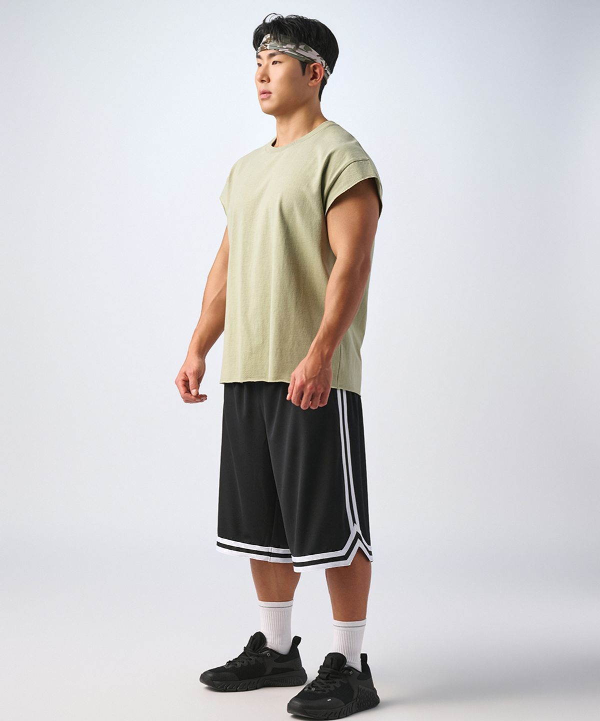 무신사 스탠다드 스포츠(MUSINSA STANDARD SPORTS) 코튼 루즈핏 캡슬리브리스 (4color)