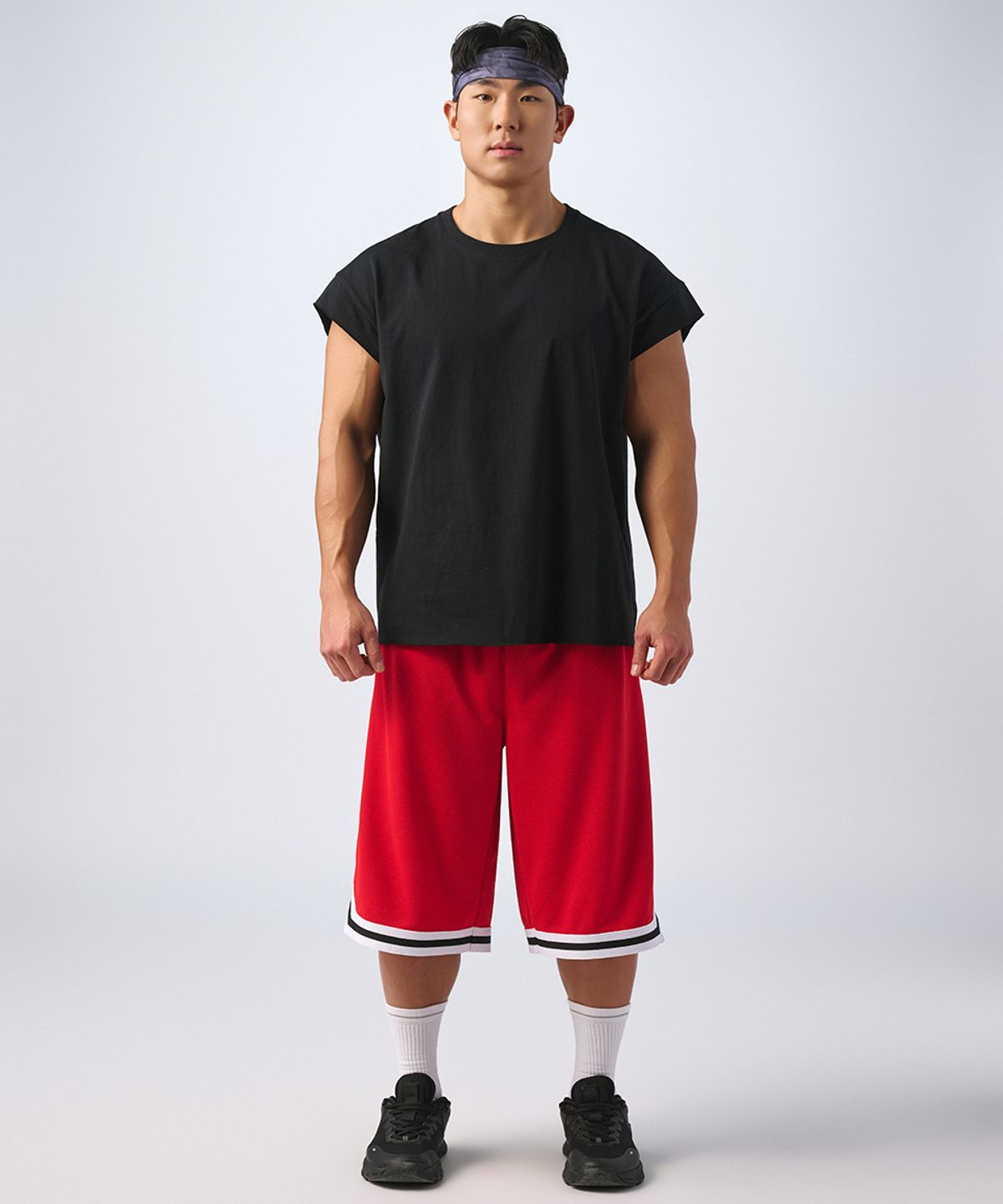 무신사 스탠다드 스포츠(MUSINSA STANDARD SPORTS) 코튼 루즈핏 캡슬리브리스 (4color)