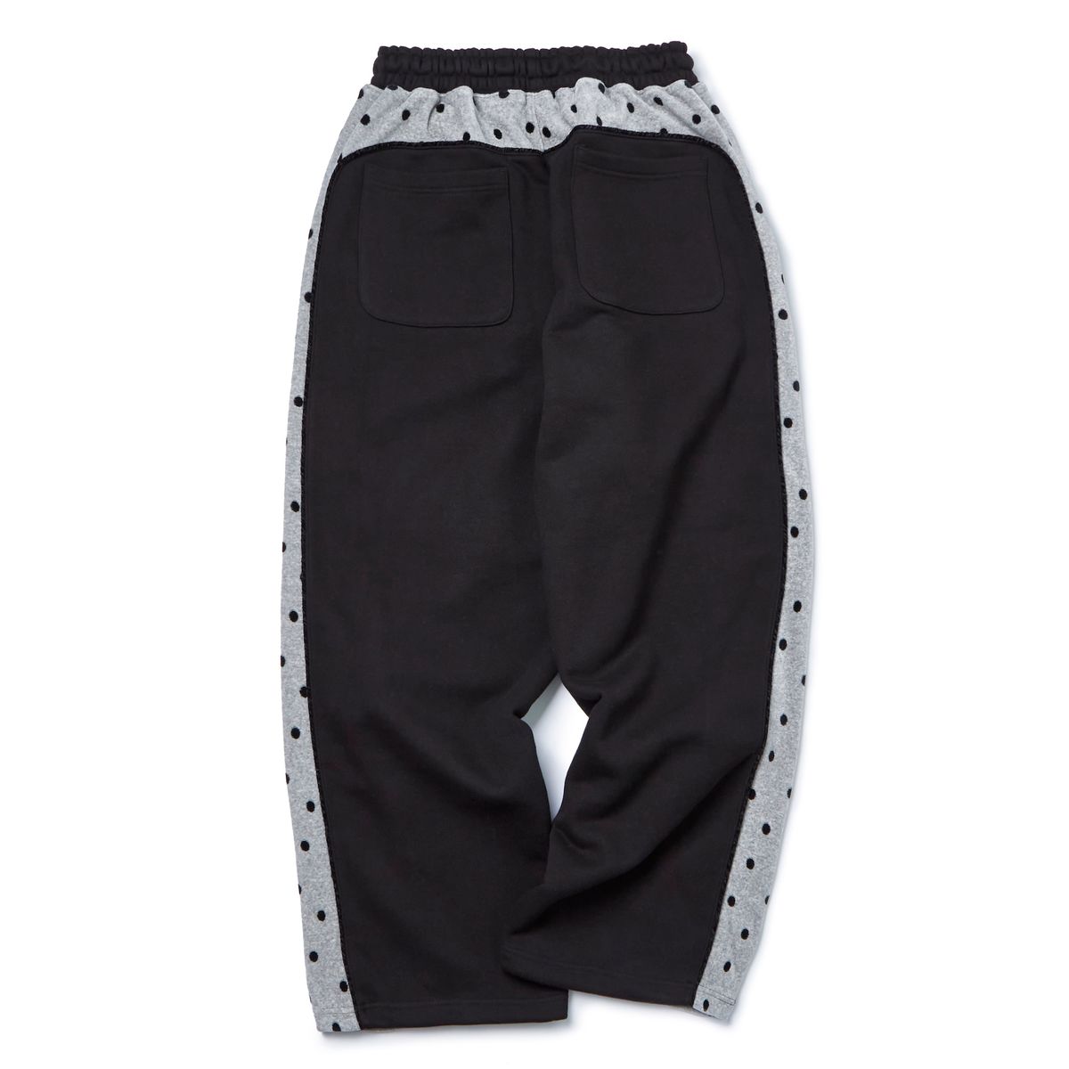가먼츠팹(GARMENTS FAB) Velour Dot Piping Sweatpants (BLACK)