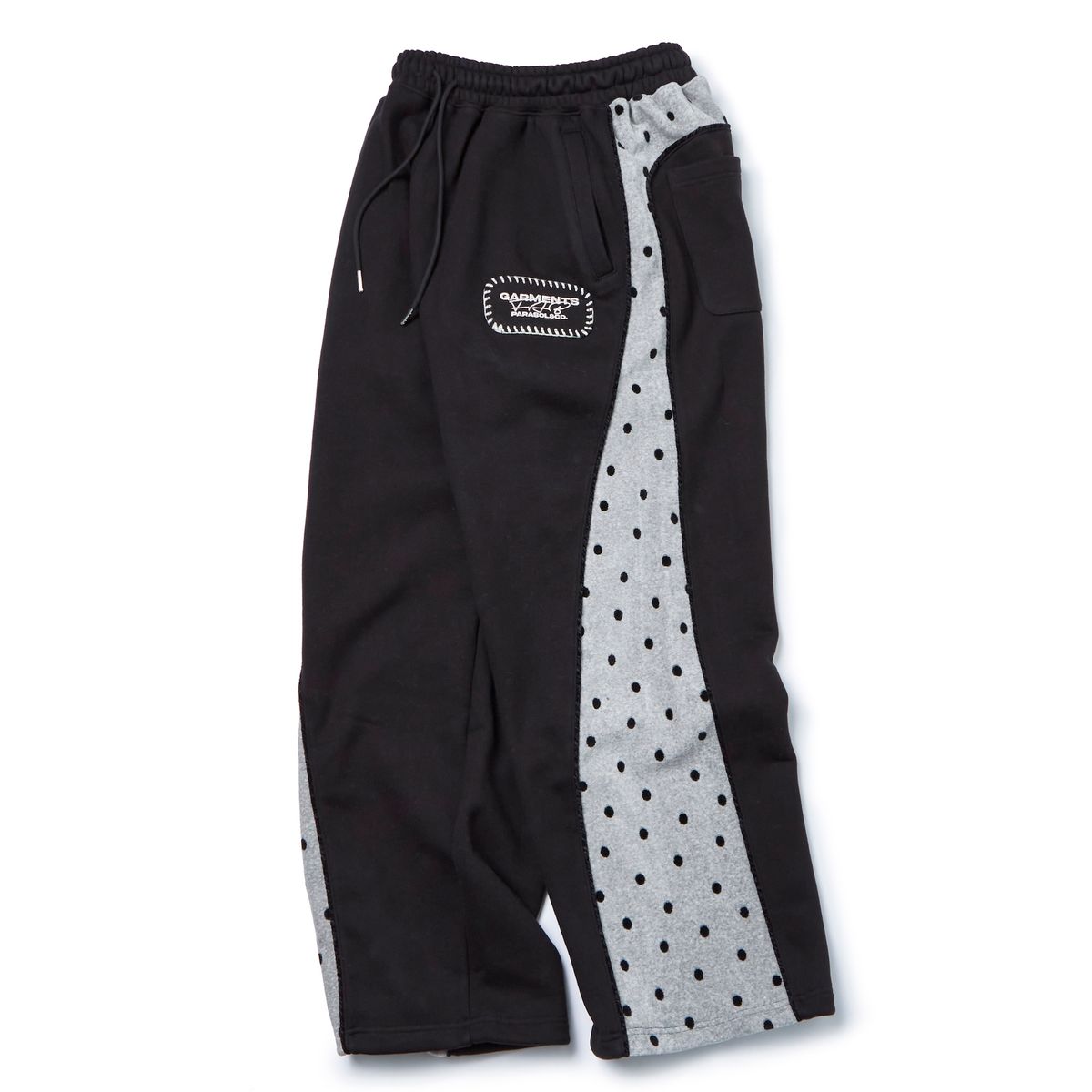 가먼츠팹(GARMENTS FAB) Velour Dot Piping Sweatpants (BLACK)