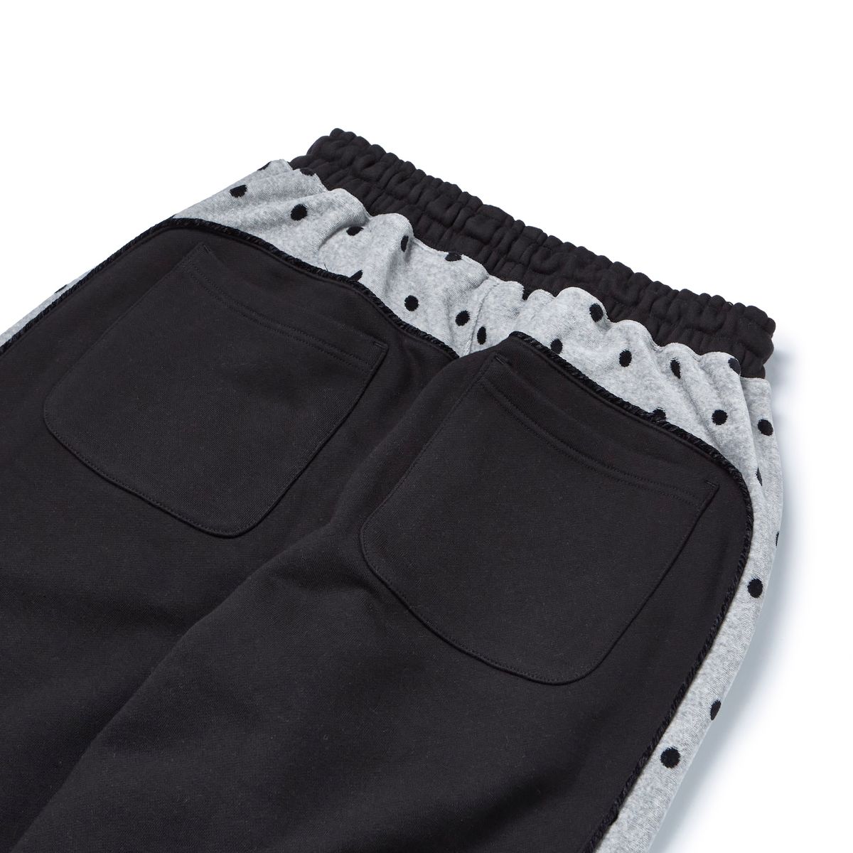 가먼츠팹(GARMENTS FAB) Velour Dot Piping Sweatpants (BLACK)
