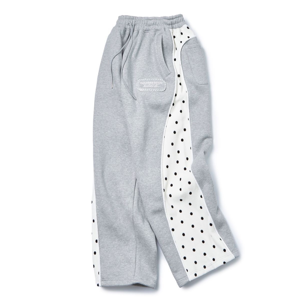 가먼츠팹(GARMENTS FAB) Velour Dot Piping Sweatpants (MELANGE GRAY)
