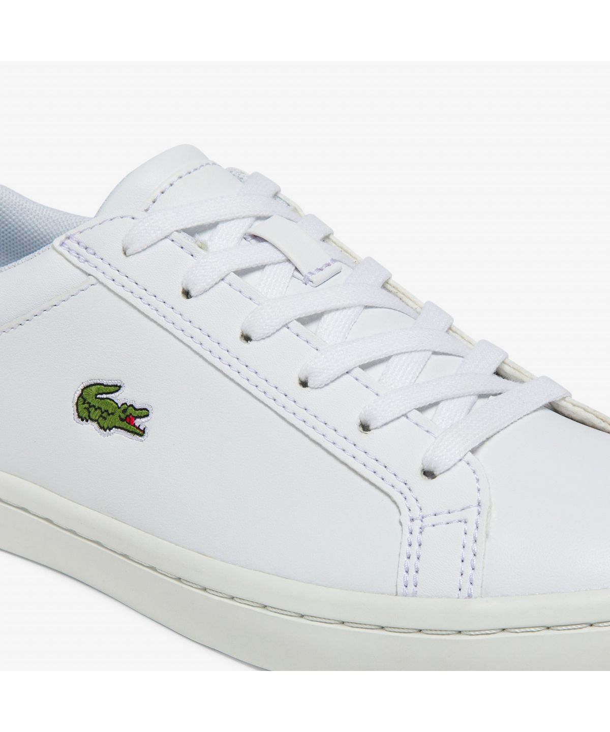 라코스테(LACOSTE) 여성 Straightset 레더 스니커즈 RZ0133W55G 001