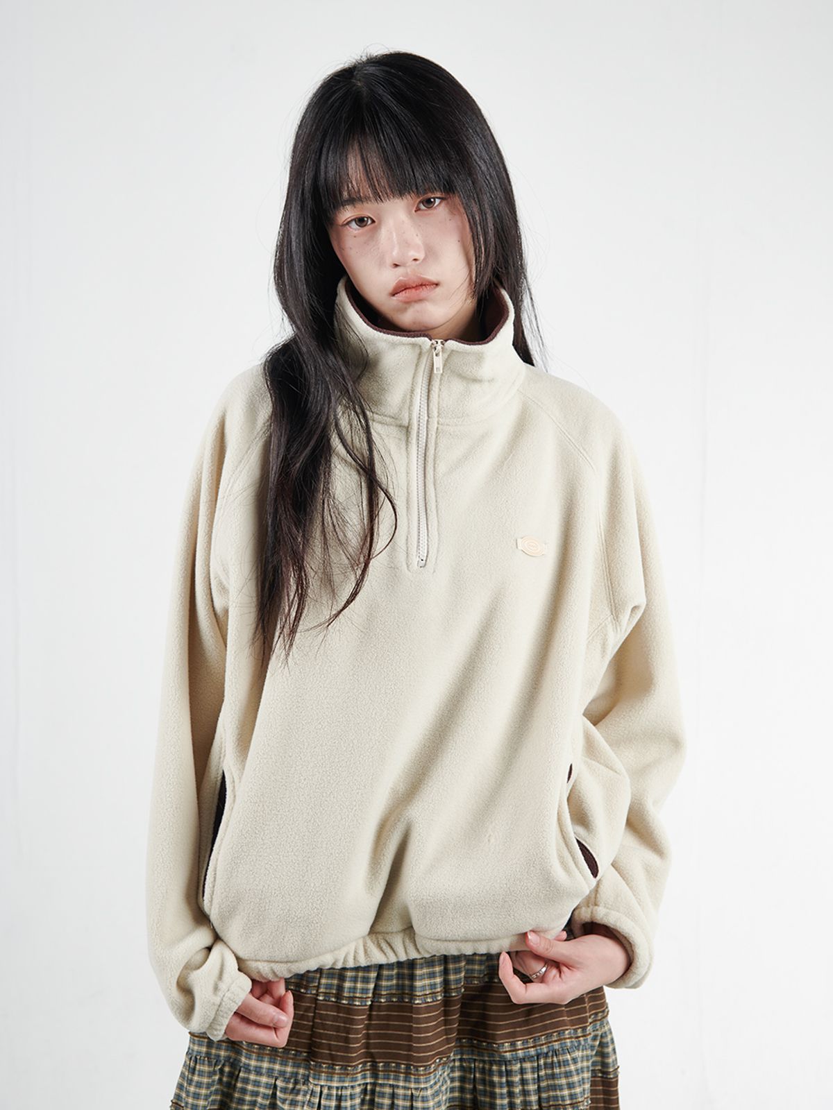 무음(MUWM) 더블 플리스 아노락 Double Fleece Anorak (Ivory)