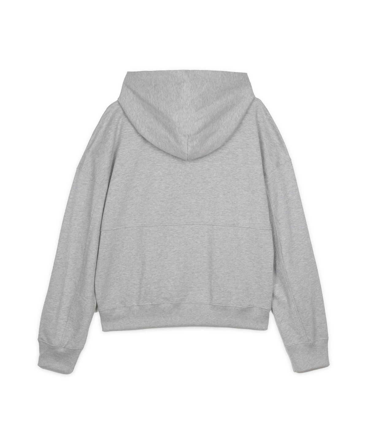 구보(GUVO) Light-duty zip-up hoodie, melange-grey
