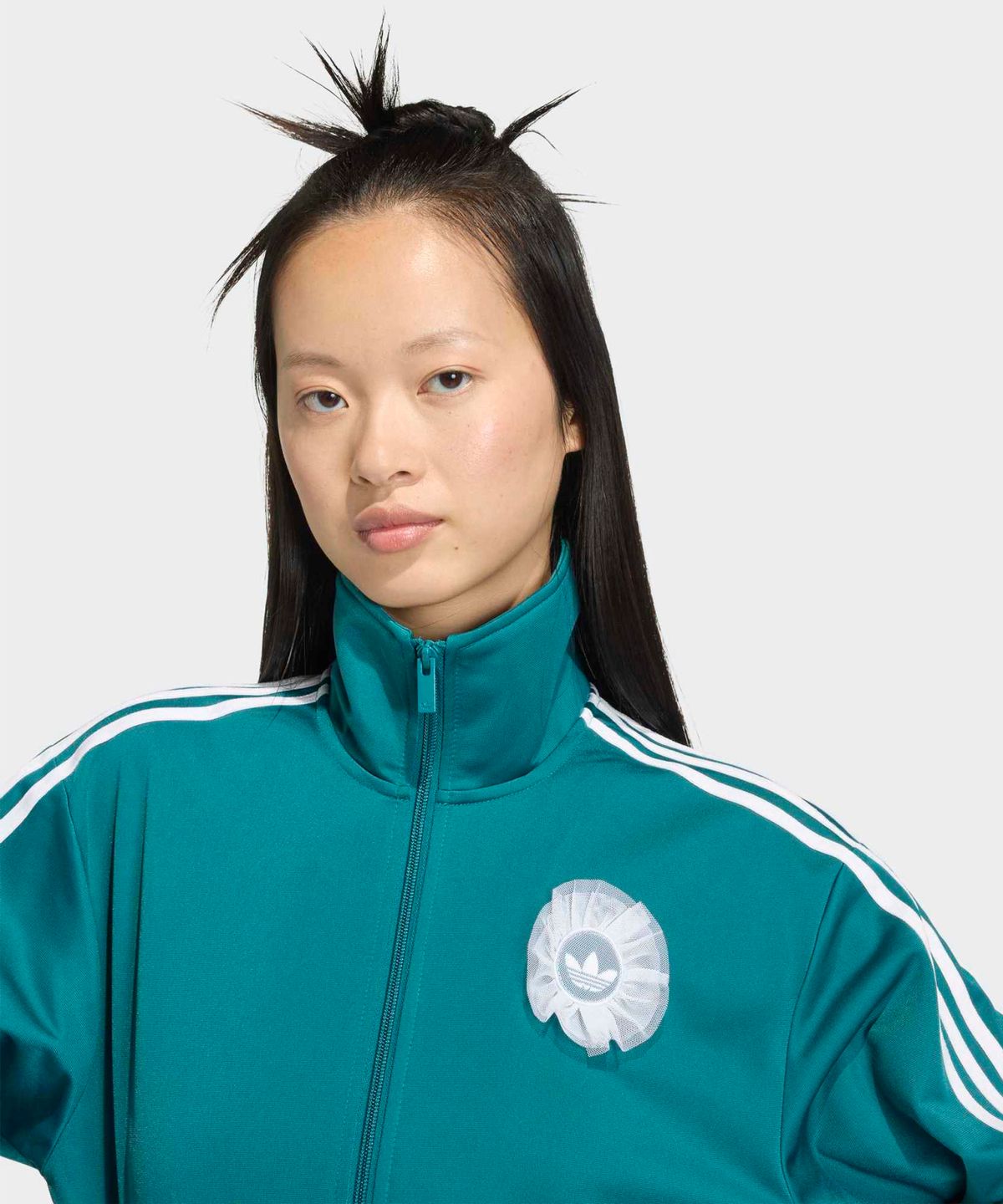 아디다스(ADIDAS) 레이스 브랜딩 파이어버드 트랙탑 - 그린 / KR9319