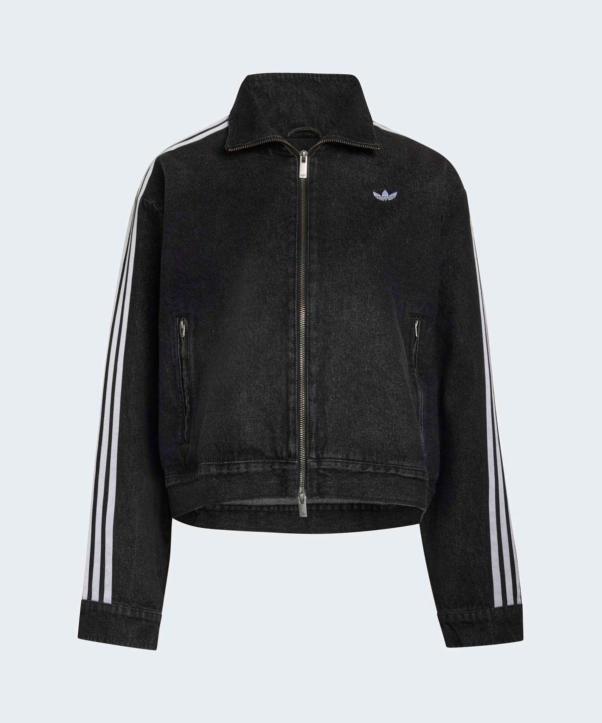 아디다스(ADIDAS) 데님 레이싱 파이어버드 재킷 - 블랙 / KS1394
