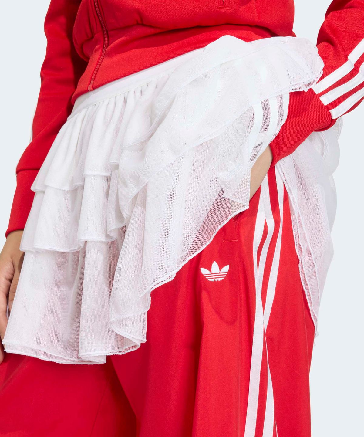 아디다스(ADIDAS) 레이스 아딜레늄 파이어버드 트랙 팬츠 - 레드 / KS1430